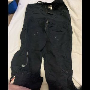 2 Capri black cargo pants bundle 3 @ 3 ea bundle